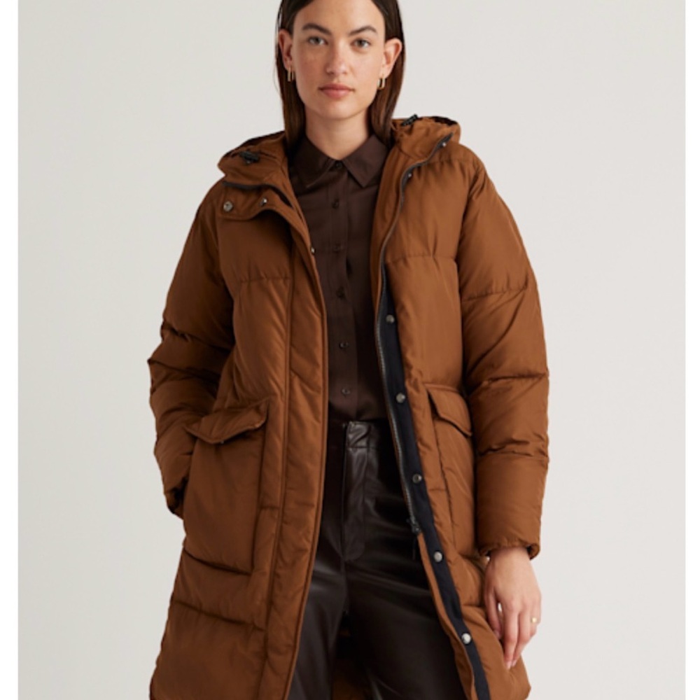 Quince Chestnut Hooded Puffer Jacket